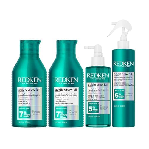 Image of Redken Acidic Grow Full System Shampoo 300ml, Conditioner 300ml, Serum 100ml & Spray 190ml Set