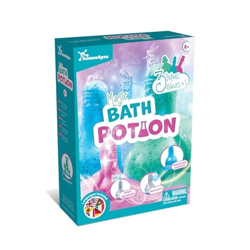 Image of Science4you Bath Potions for Kids +6 – Potions Making Kit, Bath Bombs, Educational Science Kits: 3 Bath Experiments, Stem Toys, Cosmetic Gift Ideal to Birthday, Easter, Christmas for Girls Age 6 7 8+