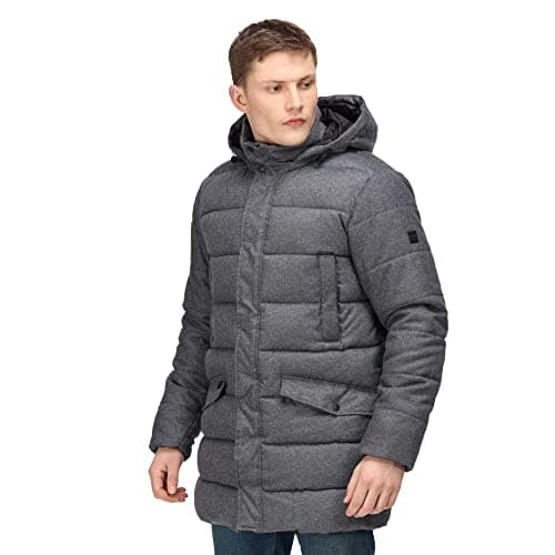 Image of Regatta Mens Aban Coat, Rhino Marl, Size XXL