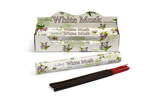 Image of STAMFORD INC. 37109 White Musk Incense Sticks, 20 Sticks x 6 Packs