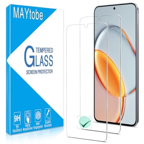 Image of MAYtobe 2 Pack Screen Protector for Samsung Galaxy S26 Plus Tempered Glass, Supports fingerprint ID, 9H Hardness, Case Friendly, No Bubbles, Anti Scratch