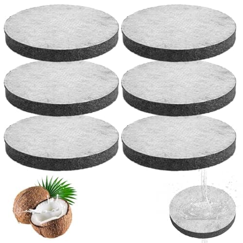 Image of 6-Packs Water Bottle Discs Compatible with Brita Fill & Go Water Filter Bottles Carafes Reduce PFAS Chlorine Microparticles and Other Taste Altering Substances
