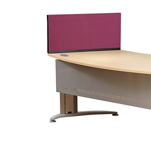 Image of Panelwarehouse Straight Desk Divider Partition Screens Desktop - 5 Widths & 11 Double Sided Pinnable Fabric Colours (Merlot, 800mm x 400mm)