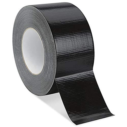 Image of Premium ANI-SAFE Black Duct Tape, Gaffa, Duck, 50 Meters, 50mm Wide, 1 Roll of 50m x 50mm, Heavy Duty, DIY, Cloth UV waterproof