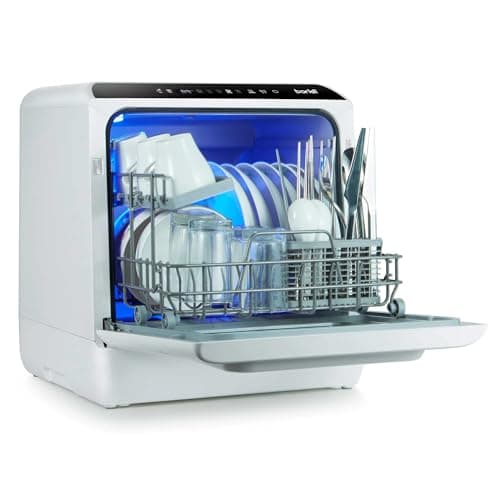 Image of Mini Portable Tabletop 5L Dishwasher with 2-4 Place Settings, 5 Wash Functions - DH224A