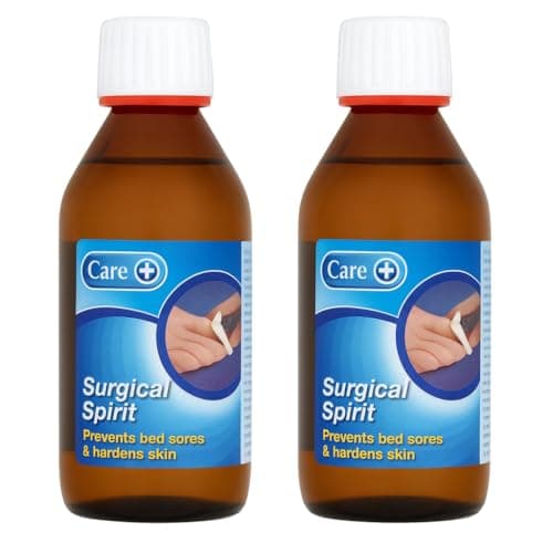 Image of Care Surgical Spirit For Skin – Wound Cleanser – Prevents Bed Sores and Hardens Skin – Multipurpose First Aid Antiseptic– Volume 200 ml (2 Packs)