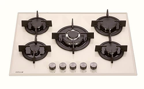 Image of MILLAR GH7051PM 70cm Built-in 5 Burner Gas on Glass Hob with FFD, Cream