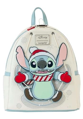 Image of Loungefly Disney Lilo and Stitch Snow Angel Cosplay Mini Backpack White/off White