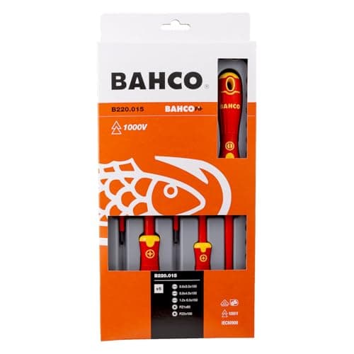 Image of BAHCOFIT Insulated Screwdriver Set, 5 Piece