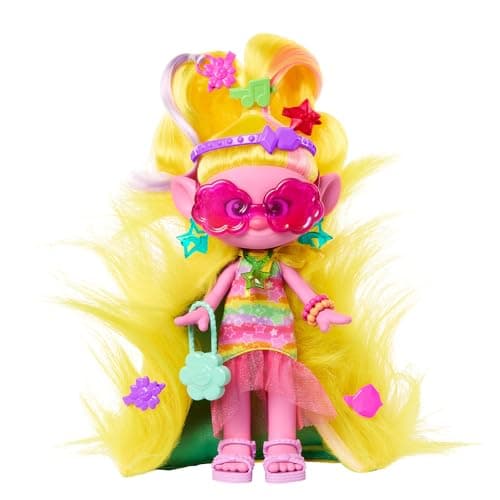 Image of ​DreamWorks Trolls Band Together Viva Fashion Doll & 10+ Accessories, Hairsational Reveals with Transforming Hair Piece, HNF17
