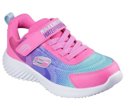 Image of Skechers Girl's Bounder Hydra Cool Sneakers, Hot Pink Synthetic/Multi Trim, 12.5 UK Child