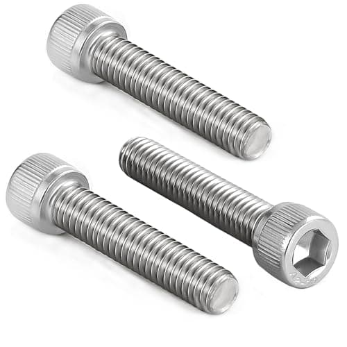 Image of AMLOOPH M8 Screws, M8 X 70mm Allen Socket Head Cap Screws/Bolts - 8mm Diameter Fully Threaded M8 Bolts 70mm A2 Stainless Steel Long Hex Socket Bolt Coarse (Pack Of 4）