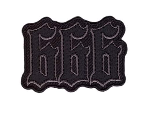 Image of Titan One Europe - The Number of The Beast Devil 666 Biker Patch MC Patch (Termoadhesive)