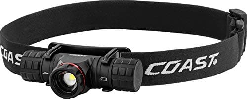 Image of Coast XPH30R Rechargeable Dual Power Head Torch - 1000 Lumens, Black