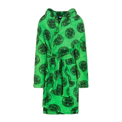 Image of Celtic F.C. Boys Fleece Hooded Dressing Gown – Football Robe for Kids - Official Merchandise (UK, Age, 9 Years, 10 Years, Regular)