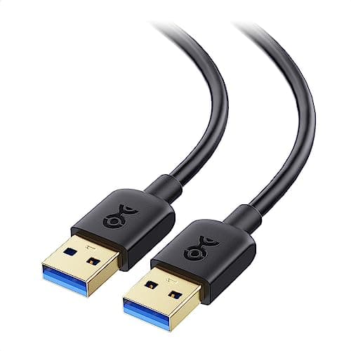Image of Cable Matters 5Gbps USB 3.0 Cable 3m, USB A to A Cable Male to Male, Gold-plated Connector for HDD, DVD, Printers, Cameras, Hard Drive Enclosures, Black