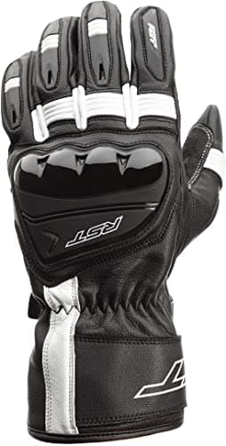 Image of RST Pilot CE Black Leather Amara Motorcycle Glove Size 09