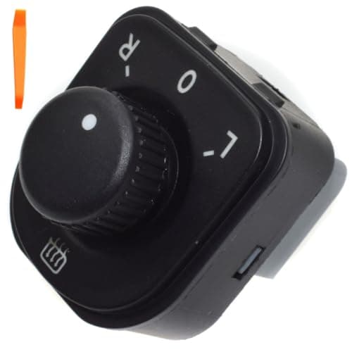 Image of ZAMDOE 1K0959565F Side Mirror Control Switch for Volkswagen Golf V 1K1 1K2 3B3 3C2 EOS 1F7 1F8 5N CC GTI 1K0959565H Mirror Adjustment Knob Black 1K0959565K Rear View Knob