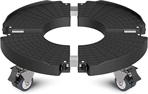 Image of WELDUN Plant Caddy with Wheels Heavy Duty, Adjustable Ø 40-57 cm Plant Stand with Lockable Caster 200KG, Rolling Plant Dolly/Roller for Indoor Outdoor Large Planter, Garden Flower Pot, 1 Pack