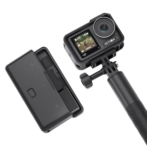 Image of DJI Osmo Action 3 Adventure Combo, Waterproof Action Camera with 4K HDR, 10-Bit Color Depth, HorizonSteady, Cold Resistant & Long-Lasting, Extension Rod, Vlogging Camera for YouTube