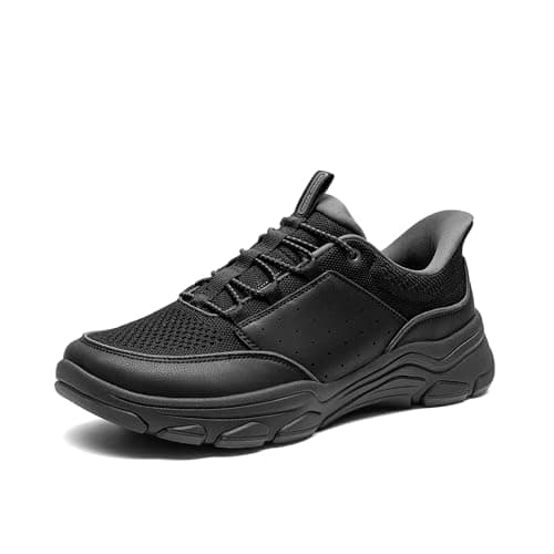 Image of Bruno Marc Men's Hands Free Slip-on Loafers Waterproof Wide Toe Box Non-Slip Walking Sneakers Lightweight Comfortable Casual Shoes,Size 11,All Black,SBSP26004M