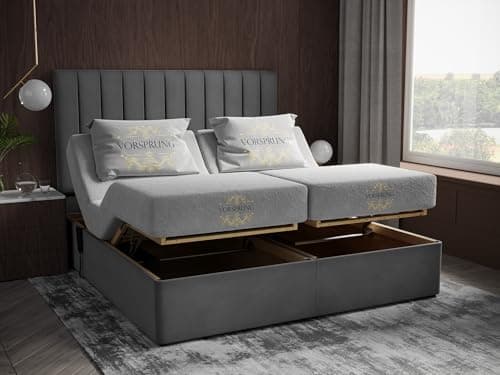 Image of Sosoftbeds Adjustable Ottoman Bed (Ascot Sand, 5ft)