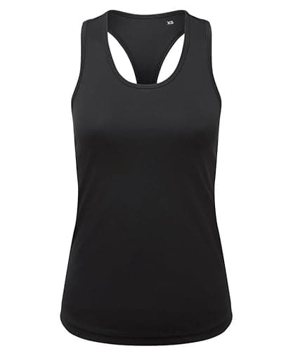 Image of Earth Wardrobe Recycled Performance Racerback Vest: Womens Black