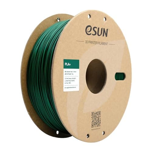 Image of eSUN PLA+ Filament 1.75mm, Enhanced Toughness 3D Printer Filament PLA Plus, Dimensional Accuracy +/- 0.03mm, 1KG Spool (2.2 LBS) 3D Printing Filament for 3D Printers, Pine Green