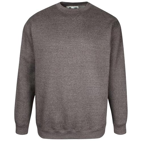 Image of D555 Duke Mens Kingsize Sweatshirt Full Sleeve Crew Neck Plain Grey 8XL (Sweat)