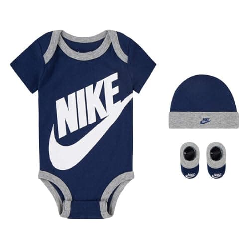 Image of NIKE Futura Logo Bodysuit Set - Blue Void, 86/92