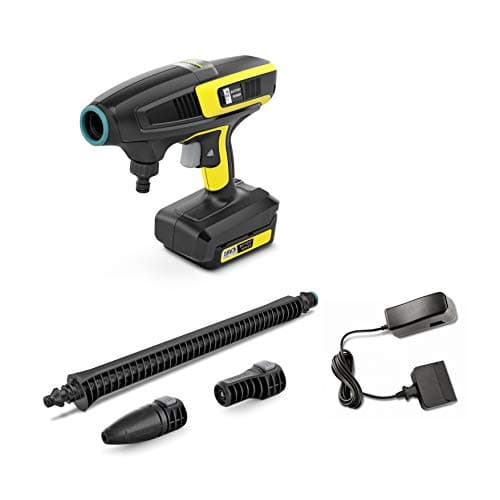 Image of Kärcher KHB 6 Pressure Washer Battery Set (Battery: 18 V / 2.5 Ah, Pressure: 24 bar, Flat Jet Nozzle, Rotor Nozzle, Quick Connect, Garden Hose Connection A3/4 Inch, Weight: 1.3 kg)