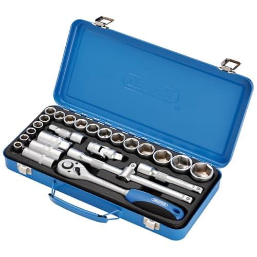 Image of Draper 16368 1/2-Inch Square Drive Square Drive Metric 26 Piece Socket Set