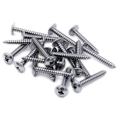 Image of No.10 x 0.75 (4.8mm x 19mm) Pozi Flanged Self-Tapping Screw - Stainless Steel (A2) (Pack of 20)
