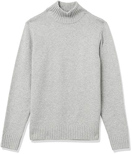 Image of Amazon Essentials Men's Long-Sleeve Soft Touch Turtleneck Jumper, Light Grey, L