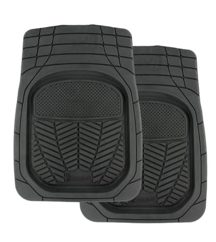 Image of MICHELIN 009079 Front Rubber Mats 3D Tray Set of 2, Black