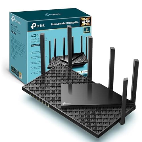Image of TP-Link Archer AX72 AX5400Mbps WiFi 6 Router, Gigabit Ethernet Ports, USB 3.0, Internet Booster Routers, WiFi Booster, Ultra-Low Latency, EasyMesh,WPA3, Ideal for Gaming, Alexa