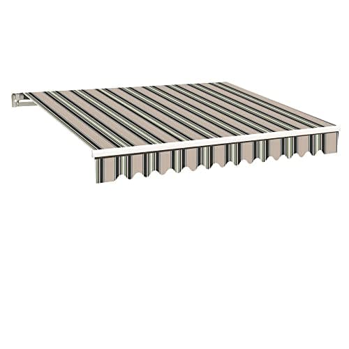 Image of Green Bay Multi-stripe Garden Patio Awning Canopy Sun Shade Shelter Replacement Fabric - 3M x 2.5M
