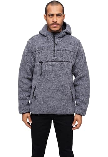 Image of Brandit Teddyfleece Worker Pullover, color: anthrazit, size: 4XL