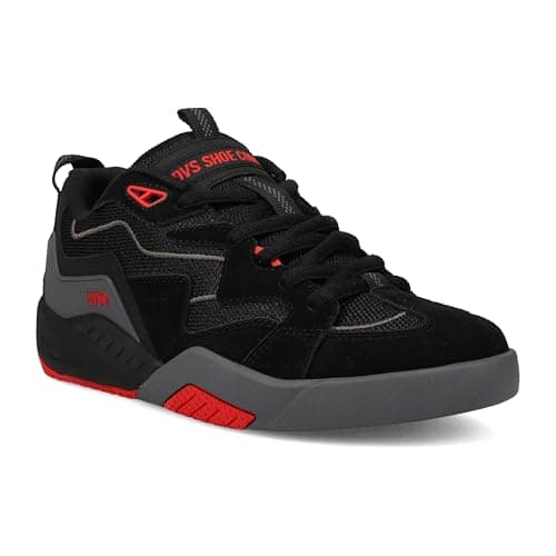 Image of DVS Men's Skate Shoe, Black/Red, 9 UK