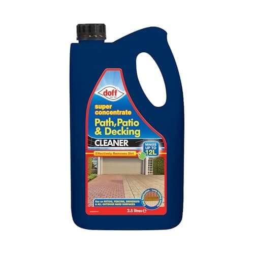 Image of Doff Super Concentrate Path, Patio and Decking Cleaner – 2.5 Litres Concentrate – Multi-Surface Cleaner Garden & Driveways – Powerful Disinfectant & Algae Remover