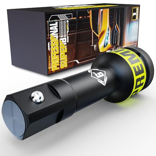 Image of KIRXST 1" Impact Socket Extension Bar, Drive Extension Bar 150mm, CR-V Steel Wrench Extender for Manual Pneumatic Torque Wrench