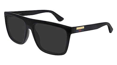 Image of GUCCI Men's GG0748S Sunglasses, Black-Black-Grey, 59