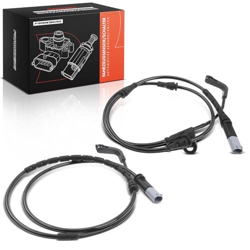 Image of Frankberg 2x Brake Pad Wear Sensor Brake Pad Wear Indicator Front Axle Rear Axle Compatible with X5 E70 2006-2010 X6 E71 E72 2008-2010 Replace# 34356780699