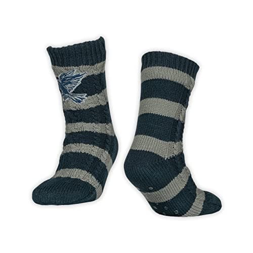 Image of Bioworld Harry Potter Ravenclaw Hogwarts House Adults Fluffy Slipper Socks