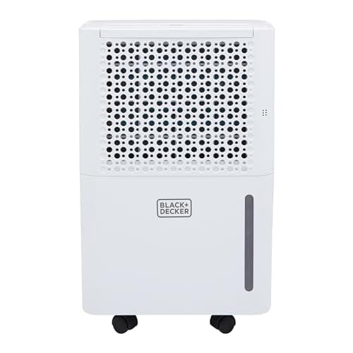 Image of BLACK+DECKER 12L Smart Dehumidifier & Ionizer, 4 Modes, Quiet, 2.1L Water Tank, 24 Hour Timer, White, BXEH60016GB