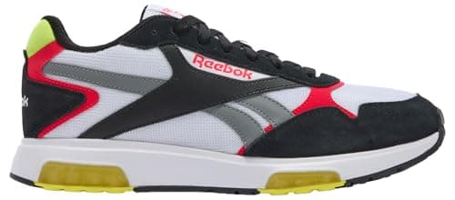 Image of Reebok Unisex Glide DMX Trainers, White/Black/Energy RED, 36 EU, White Black Energy Red, 4 UK
