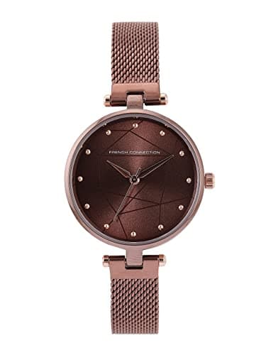 Image of French Connection Analog Watch for Women -FCN00028E, Brown