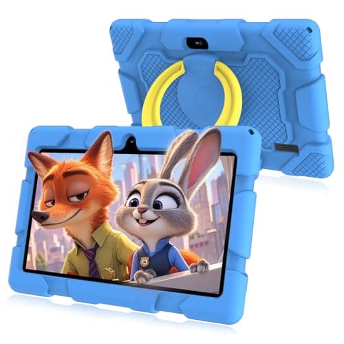 Image of VASOUN Android 13 Kids Tablet 7 inch with Parental Control, 32GB Memory, Eye Protection Screen, 3500mAh Battery, 512GB Expandable, WiFi & Dual Camera (Blue)