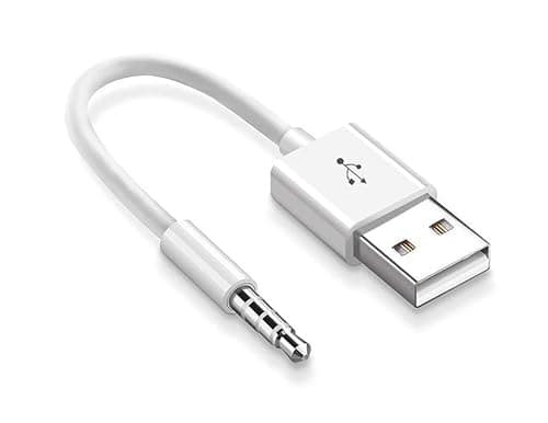 Image of Mr.Gadget's Solutions USB Date Cable Compatible With iPod Shuffle Charger Cable, 3.5mm Jack/Plug to USB Power Charger Sync Data Transfer Cable for iPod Shuffle 3rd 4th 5th /6/7 Gen MP3