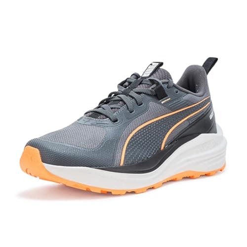 Image of Puma Men's Flare Pro Trail Running Shoes Sneaker, Dusky Gray-Black-Heat Fire Ah25, 8 UK